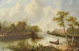 The River Thames at Windsor Oil on canvas 91 x 136cm (35¾ x 53½ in.) by Augustus Wall Callcott, Oil on canvas, offered May 2019