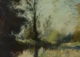 The Wooded Pool by Edward Seago, Oil on board, sold May 2019