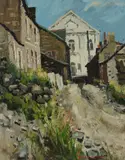 Way to the Chapel by Robert Dawson, Oil on canvas, sold May 2019