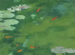 Quiet Pool by Geraldine Girvin, Oil on canvas, sold May 2019