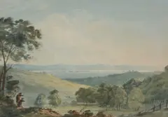 The Strait of Menai by Nicholas Pocock, Watercolour, sold May 2019