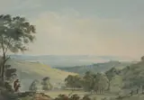 The Strait of Menai by Nicholas Pocock, Watercolour, sold May 2019