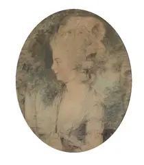 Lady Hildyard by John Downman, 1781, watercolor, sold May 2019
