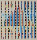 Star of David Agamograph in colours, circa 1980 Signed in pencil and inscribed E.A by Yaacov Agam, pencil and inscribed, sold May 2019