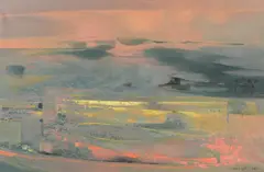 Elegiac Landscape by Michael Ayrton, Oil on canvas, sold Apr 2019