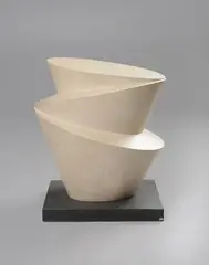 Zagcone Portland stone Height: 50cm.Executed in 1974, this work is unique and one of the only few works produced in Portland stone by Denis Mitchell, 1974, oil, sold Apr 2019