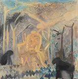 Abraham and Isaac by Norman Adams, Oil on canvas, sold Apr 2019