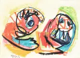 Untitled by Karel Appel, Oil on canvas, sold Apr 2019