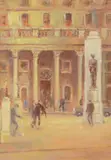 First World War Memorial by Hugh McKenzie, Oil on board, sold Apr 2019