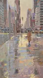 East 47th Street Oil on canvas Signed lower left 91.5 x 51cm (36 x 20 in.) λ Indicates that this lot may be subject to Droit de Suite royalty charges by Bruce Yardley, Oil on canvas, offered Apr 2019