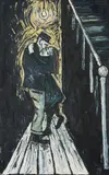 Untitled by William Hamper, 1986, Oil on board, sold Apr 2019