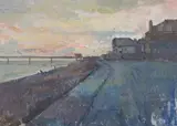 Deal by Peter Kuhfeld, Oil on canvas laid to board, sold Apr 2019