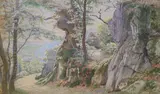 Landscape near Tunbridge Wells by William Biscombe Gardner, 1899, watercolour, sold Jun 2021
