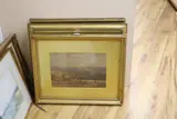 Assorted landscapes, initialled, largest 28 x 35cm, frames differ by William Leighton Leitch, watercolor, sold Jun 2021