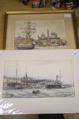 Princes Pier by Max Parsons A.R.C.A., watercolour, offered Jun 2021