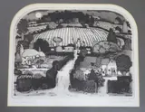 Sunflowers by Graham Clarke, etching, sold Jun 2021