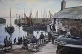 Penzance harbour by Geoffrey Huband, oil on canvas, sold Jun 2021