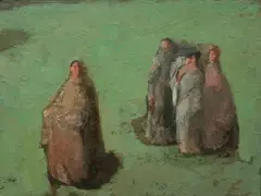 Untitled by Olga Geoghegan, oil on canvas, sold Jun 2021