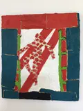Jig One, 2012 oil on board 25 x 23 cm Stephen Buckley has enjoyed a long painting career that spans a particularly rich and innovative period in British art by Stephen Buckley, oil on board, sold Jun 2021
