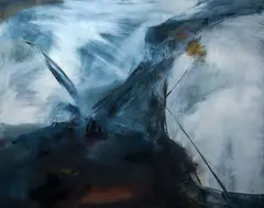 Walking West by Sally Cole, oil on canvas, sold Jun 2021