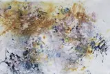 Double Moon January, 2018 watercolour media on rag paper 110 x 75 cm by Mark Pulsford, watercolour, offered Jun 2021