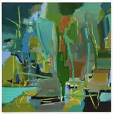 Landfall by Mark Wright, oil and acrylic on canvas, offered Jun 2021