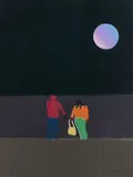 Moonlight by Tom Hammick, Print Biennale, Newcastle, UK in, sold Jun 2021