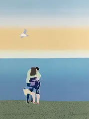 Sunday Morning by Tom Hammick, Print Biennale, Newcastle, UK in, sold Jun 2021