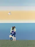 Sunday Morning by Tom Hammick, Print Biennale, Newcastle, UK in, sold Jun 2021