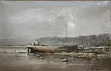 Creek Careening by Alan Simpson, 1971, oil on canvas, sold Jun 2021