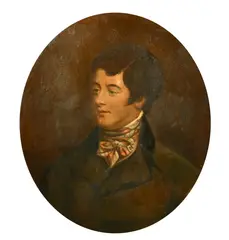 Irish, a head and shoulders portrait of a gentleman by W. Lawrence, oil on canvas, sold Jun 2022