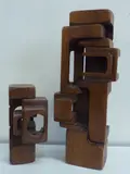 (b.1930), an abstract geometric carved sculpture, signed and dated 1974 in pencil, by Brian Wilsher, 1974, pencil, sold Mar 2015