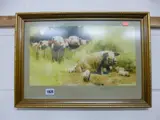 signed 224/850 and two other David Sheperd prints (3) by David Sheperd 'porkers' Limited Edition Print, PRINT, sold Feb 2015