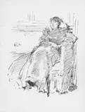 La Robe Rouge Lithograph, 1894, published by ‘The Studio by James Abbott McNeill Whistler, Lithograph, sold Dec 2015