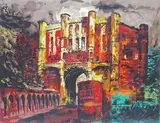 Thornton Abbey Gateway Signed Screenprint, unframed 46 x 59.5cm ++Good condition by John Piper, Screenprint, unframed, sold Dec 2015