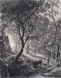 The Herdsman’s Cottage - sunset Etching by Samuel Palmer, Etching, published by Hamerton, sold Dec 2015