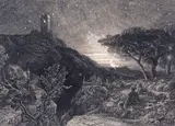 The Lonely Tower Etching, 4th state, 1879 16.5 x 23cm; 6½ x 9in Provenance: Elizabeth Harvey-Lee, 1996 The estate of Peter J by Samuel Palmer, Etching, sold Dec 2015