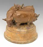 Untitled by Nicola Toms, Patinated bronze, sold Dec 2015