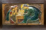 Unto Babes a painted plaster panel, framed unsigned 80 x 43cm Literature Ellen Mary Rope by Ellen Mary Rope, oil, offered Oct 2015
