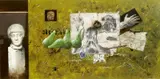 Identification acrylic on board, framed signed lower right, titled to reverse 66 x 33cm by Leslie Gooday, acrylic on board, sold Oct 2015