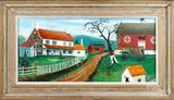 titled Egg Hunt by David Y. Ellinger, oil on canvas, sold May 2019