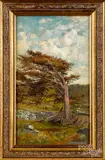 Massachusetts landscape by Frank Henry Shapleigh, oil on panel, sold May 2019