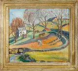 landscape by Walter Emerson Baum, oil on canvas, sold May 2019