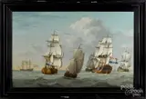 seascape with the ship Afrika by Joghi de Vries, oil on canvas, sold May 2019
