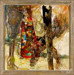illustration by Henry Pitz, oil on canvas, offered May 2019