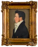 profile portrait of a gentleman by Jacob Eichholtz, oil on panel, sold May 2019