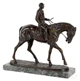 horse and jockey by Pierre-Jules Mêne, bronze, sold May 2019