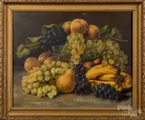 still life with fruit by Annie M. Snyder, oil on canvas, sold Mar 2019