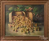 still life with cherries by Annie M. Snyder, oil on canvas, offered Mar 2019
