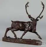 caribou by A. J. Richardson, bronze, sold Mar 2019